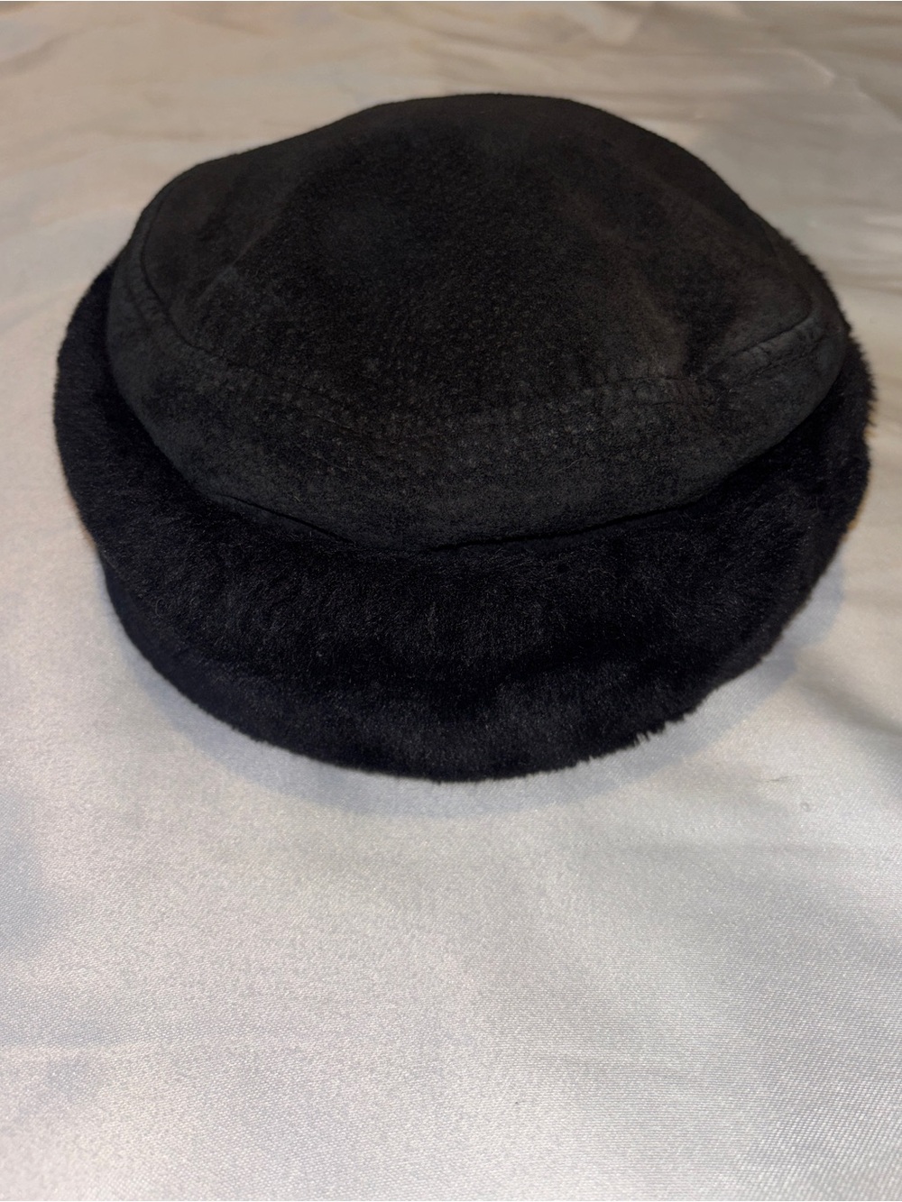 Black Faux Fur Russian Style Winter Hat | Y2K Vintage Inspired